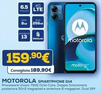 Euronics MOTOROLA SMARTPHONE G14 offerta