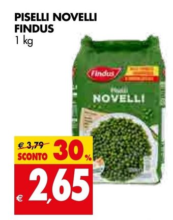 Tigros Findus Piselli Novelli 1kg offerta