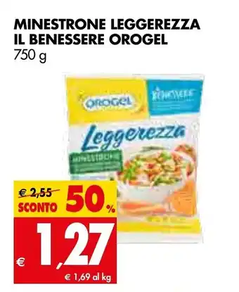 Tigros Orogel Il Benessere Minestrone Leggerezza 750g offerta
