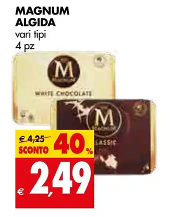 Tigros Algida Magnum 4pz offerta