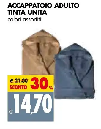 Tigros Accappatoio Adulto Tinta Unita offerta
