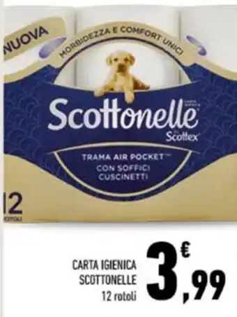 Conad City CARTA IGIENICA SCOTTONELLE 12 rotoli offerta