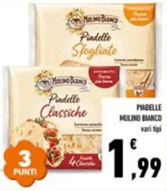 Conad City PIADELLE MULINO BIANCO vari tipi offerta