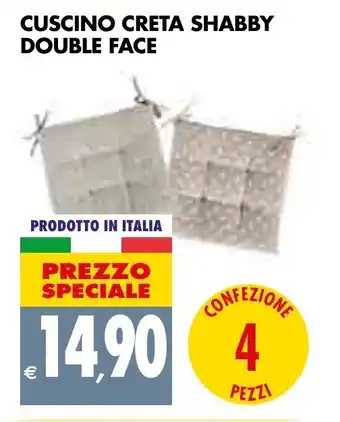 Tigros Cuscino Creta Shabby Double Face offerta
