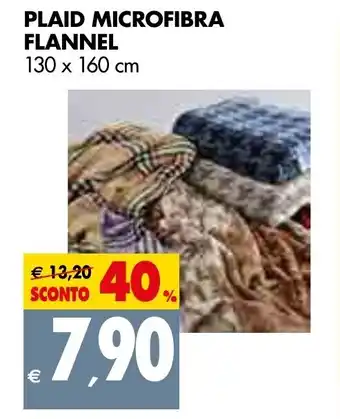 Tigros Flannel Plaid Microfibra 130x160cm offerta