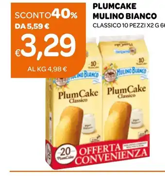 Ekom PLUMCAKE MULINO BIANCO CLASSICO 10 PEZZI X2 G 660 offerta