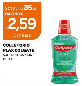 Ekom COLLUTORIO PLAX COLGATE ML 500 offerta