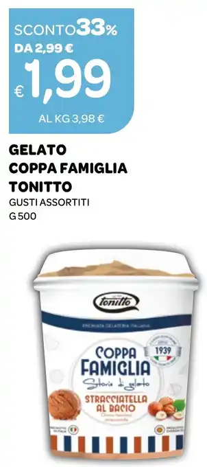 Ekom GELATO COPPA FAMIGLIA TONITTO G 500 offerta