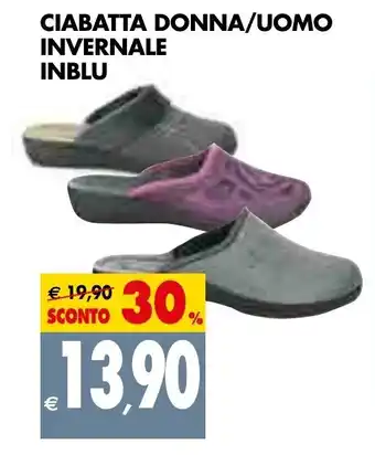 Tigros Ciabatta Donna/Uomo Invernale Inblu offerta