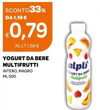 Ekom YOGURT DA BERE MULTIFRUTTI INTERO, MAGRO ML 500 offerta