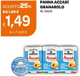 Ekom PANNA ACCADI GRANAROLO ML 100X3 offerta