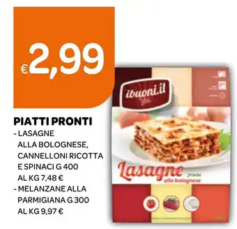 Ekom PIATTI PRONTI offerta