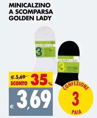 Tigros Minicalzino A Scomparsa Golden Lady offerta