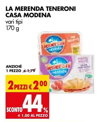 Tigros Casa Modena La Merenda Teneroni 170g offerta