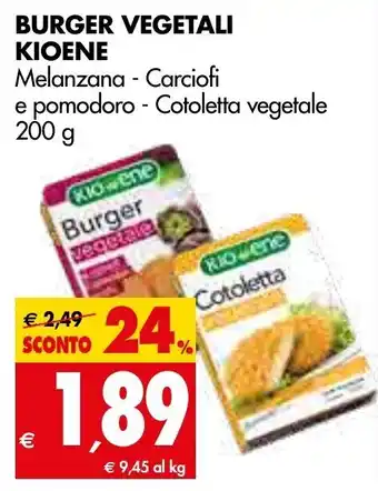 Tigros Kioene Burger Vegetali 200g offerta
