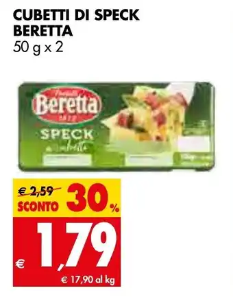 Tigros Beretta Cubetti di Speck 50g x 2 offerta