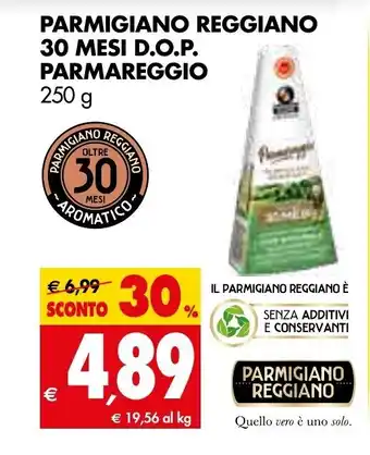 Tigros Parmareggio Parmigiano Reggiano 30 Mesi D.O.P 250g offerta
