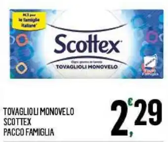 Despar TOVAGLIOLI MONOVELO SCOTTEX PACCO FAMIGLIA offerta