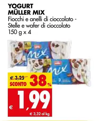 Tigros Müller Mix Yogurt 150g x 4 offerta