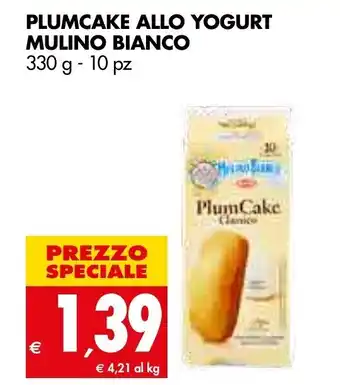 Tigros Mulino Bianco Plumcake Allo Yogurt 330g 10pz offerta