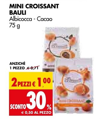 Tigros Bauli Mini Croissant 75g offerta