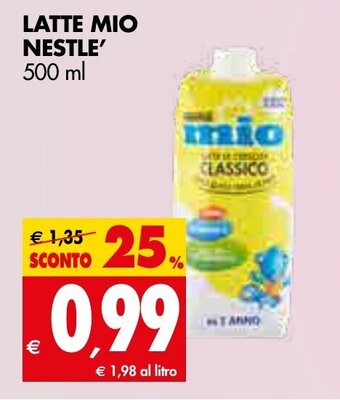 Tigros Nestle Latte Mio 500ml offerta