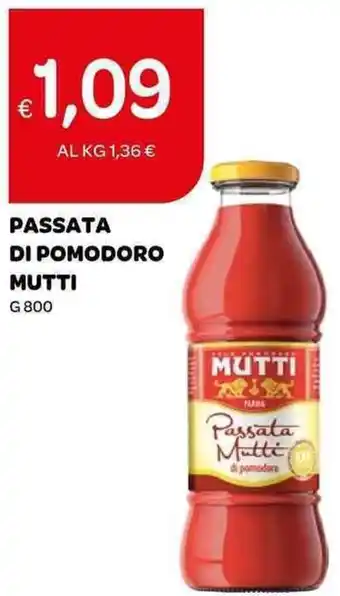Ekom PASSATA DI POMODORO MUTTI G 800 offerta