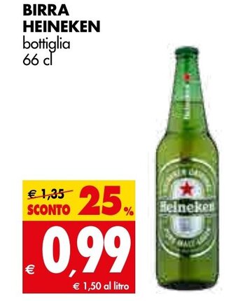 Tigros Heineken Birra 66cl offerta