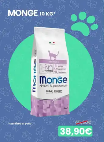 Zoo Service MONGE 10 KG offerta