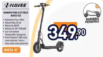 Unieuro NAVEE MONOPATTINO ELETTRICO NAVEE V40 offerta