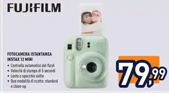 Unieuro FUJIFILM FOTOCAMERA ISTANTANEA INSTAX 12 MINI offerta