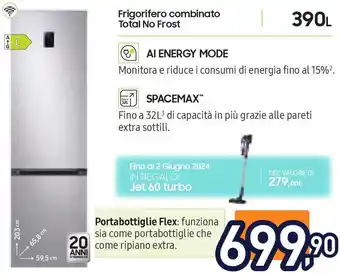 Unieuro Frigorifero combinato Total No Frost offerta