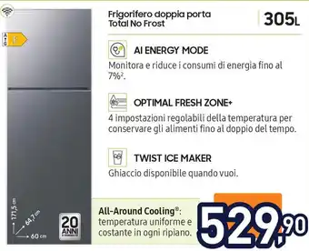 Unieuro Frigorifero doppia porta Total No Frost offerta