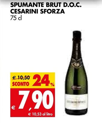 Tigros Spumante Brut D.O.C. Cesarini Sforza 75cl offerta