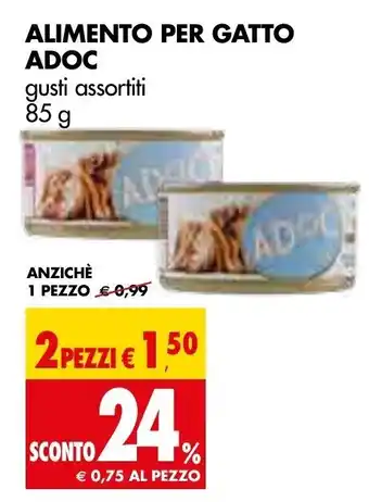 ADOC Alimento per Gatto 85g