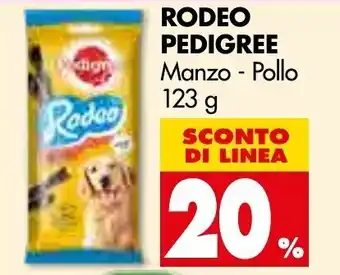 20% Sconto Pedigree Rodeo 123g