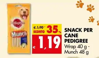 Tigros Pedigree Snack per Cane 40g-48g offerta