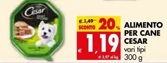 Tigros Cesar Alimento per Cane 300g offerta
