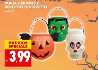 Tigros Porta Caramelle Dolcetto Scherzetto offerta