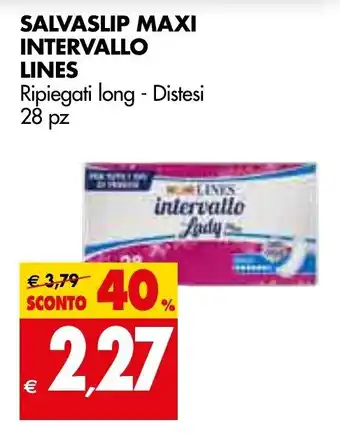 Tigros Lines Salvaslip Maxi Intervallo 28pz offerta