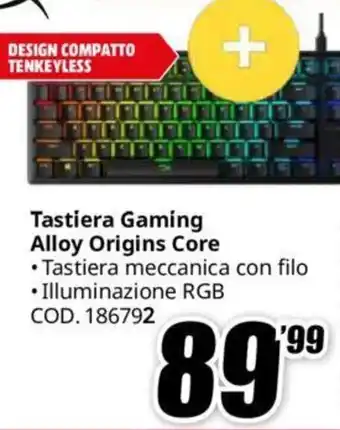 MediaWorld Tastiera Gaming Alloy Origins Core offerta