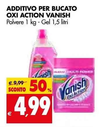 Tigros Vanish Oxi Action Additivo per Bucato 1kg - 1,5 litri offerta