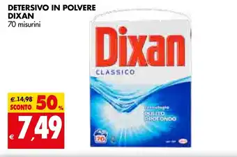 Tigros Dixan Detersivo in Polvere 70 misurini offerta