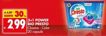 Tigros Bio Presto 3+1 Power20 capsule offerta