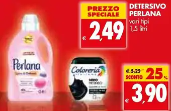 Tigros Perlana Detersivo 1,5 litri offerta