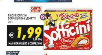 Sofficini + ripieno + mozzarella + golosi che mai prosciutto cotto più mozzarella 266 g(ml)