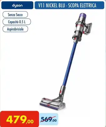 Futura Elettronica dyson V11 NICKEL BLU - SCOPA ELETTRICA offerta