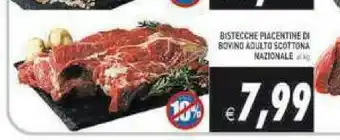 Bistecche piacentine di bovino adulto scottona nazionale