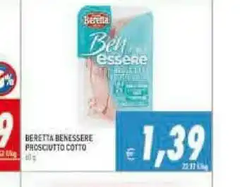 Supermercati Agorà Beretta benessere prosciutto cotto offerta