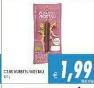 Supermercati Agorà Ciabs wurstel vegetali offerta